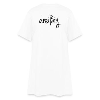 30 dreißig 30. Geburtstag 30 Jahre Geschenk - Frauen T-Shirt-Kleid - Weiß - Hinten