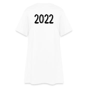 2022 - Robe T-shirt Femme - blanc - Dos