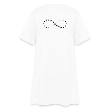 Étoiles étoiles infini signe cadeau chance - Robe T-shirt Femme - blanc - Dos