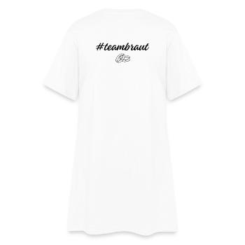 Chemise de l’équipe mariée - jga, enterrement de vie de jeune fille - Robe T-shirt Femme - blanc - Dos