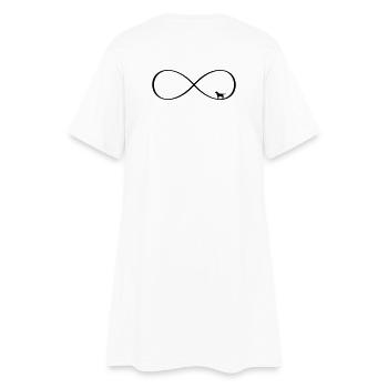 Dog Infinite Love - Conception du chien - Robe T-shirt Femme - blanc - Dos