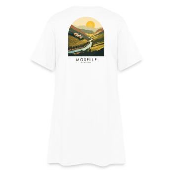 Moselle Germany Wine Country - Frauen T-Shirt-Kleid - Weiß - Hinten