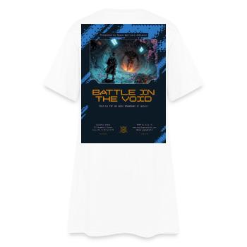 Space Samurai - Schlacht in der Leere - Frauen T-Shirt-Kleid - Weiß - Hinten