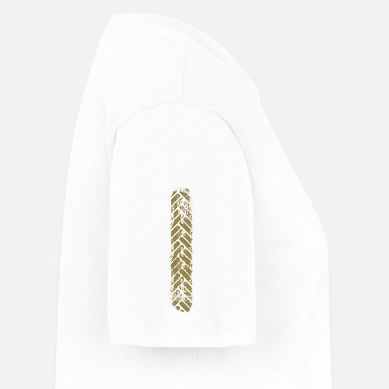Chevron doré motif chevron vertical Robe T-shirt Femme