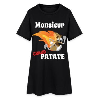 Monsieur Chaud Patate Sprint - Robe T-shirt Femme - noir - Devant