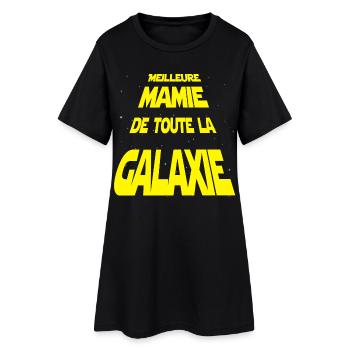 Meilleure mamie de la galaxie - Robe T-shirt Femme - noir - Devant
