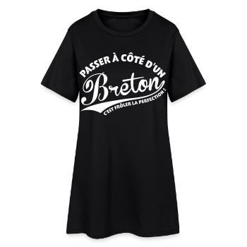 Breton Perfection - Robe T-shirt Femme - noir - Devant