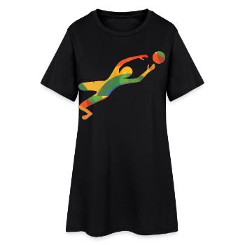 Colourful goalkeeper T-Shirts - Women’s T-Shirt Dress - black - Front