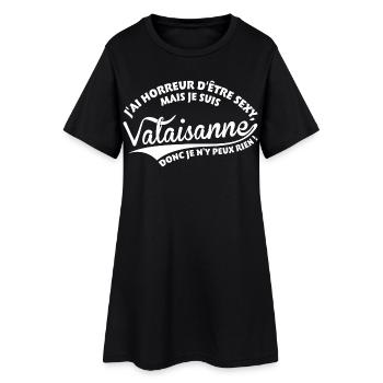 Sexy Valaisanne - Robe T-shirt Femme - noir - Devant