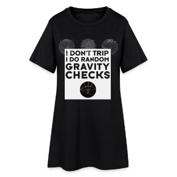nerd attraction Astronomy Physics calculation math - Women’s T-Shirt Dress - black - Front