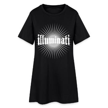 Illuminati star fun police conspiration secrète - Robe T-shirt Femme - noir - Devant