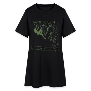 Bouldering de la passion - Robe T-shirt Femme - noir - Devant