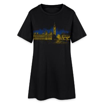 Big Ben - Robe T-shirt Femme - noir - Devant