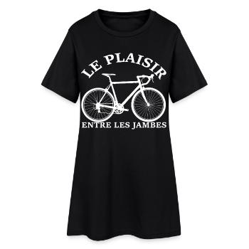 Le plaisir du vélo de course - Robe T-shirt Femme - noir - Devant