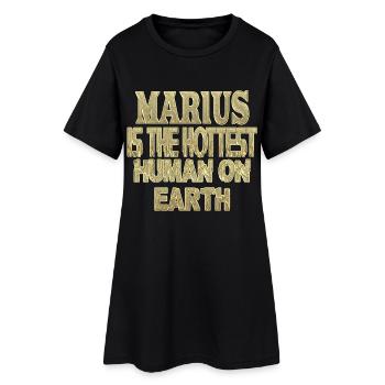 Marius - Robe T-shirt Femme - noir - Devant