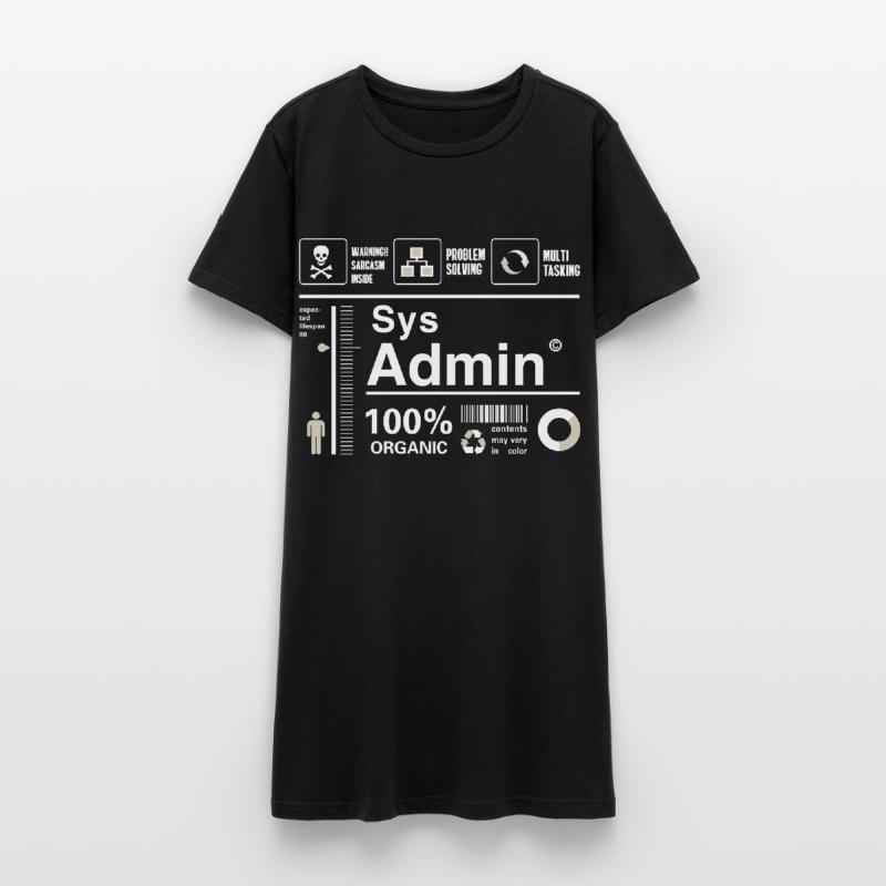 Sys Admin Programming Computer Nerd pc Board cpu Women’s T-Shirt Dress