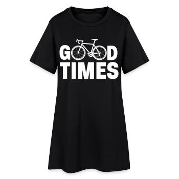 Faire du vélo de bons moments - Robe T-shirt Femme - noir - Devant