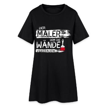 maler handwerker Beruf streichen Farbe Spruch lol - Frauen T-Shirt-Kleid - Schwarz - Vorne