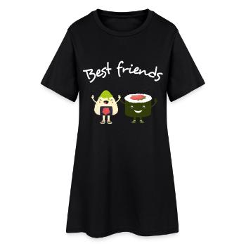 Meilleurs amis : Sushi & Avocat école de garderie au Japon - Robe T-shirt Femme - noir - Devant