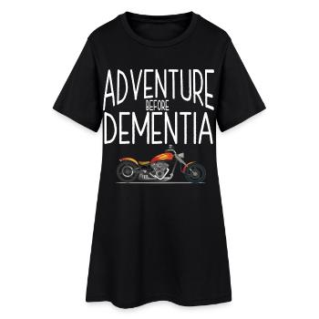 L’aventure des motocyclistes avant la démence - Robe T-shirt Femme - noir - Devant