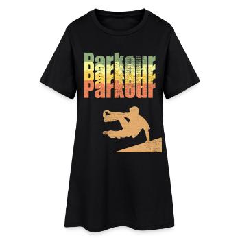 Parkour - Robe T-shirt Femme - noir - Devant