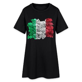 Italy vintage flag - Women’s T-Shirt Dress - black - Front