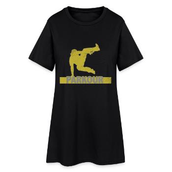 Parkour - Robe T-shirt Femme - noir - Devant