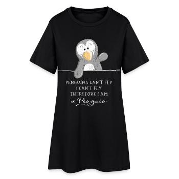 Penguins ne peuvent pas voler - Penguin - Penguins - Robe T-shirt Femme - noir - Devant