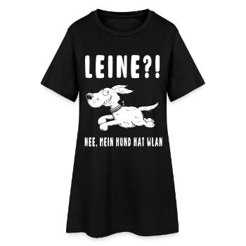 Laine - Non mon chien a Wifi - Chiens - Cadeau - Robe T-shirt Femme - noir - Devant