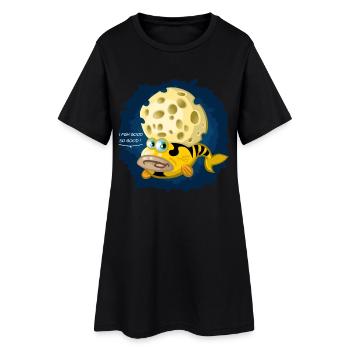 Funky fish - Women’s T-Shirt Dress - black - Front