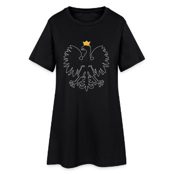 Poland Polska Polish coat of arms Patriotism eagle - Women’s T-Shirt Dress - black - Front
