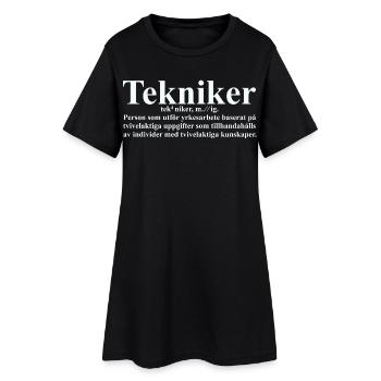 Tekniker - Robe T-shirt Femme - noir - Devant