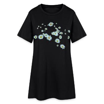 marguerite - Women’s T-Shirt Dress - black - Front
