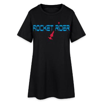 science fiction - Frauen T-Shirt-Kleid - Schwarz - Vorne