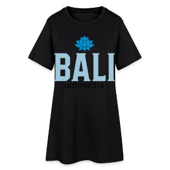 Bali - Robe T-shirt Femme - noir - Devant