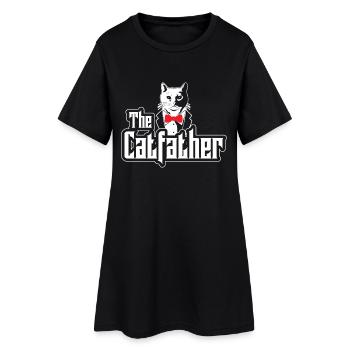 Le Catfather - Conception de chats - Robe T-shirt Femme - noir - Devant