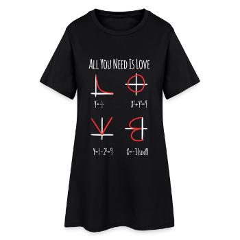 Enseignant en mathématiques - Robe T-shirt Femme - noir - Devant