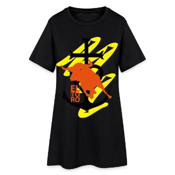 eltoro_croix_camargaise - Robe T-shirt Femme - noir - Devant