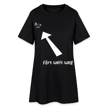 färt loin, färt, drôle de T-shirt de cheval - Robe T-shirt Femme - noir - Devant