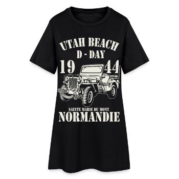 Utah Beach D-Day 1944 Normandie - Robe T-shirt Femme - noir - Devant