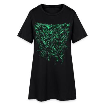 Alien Tribal / abstract - Women’s T-Shirt Dress - black - Front