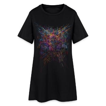 Sci-Fi Horror Design - Frauen T-Shirt-Kleid - Schwarz - Vorne