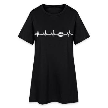 Football américain - Robe T-shirt Femme - noir - Devant