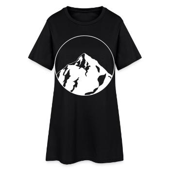 big mountain in a circle - Design - Women’s T-Shirt Dress - black - Front