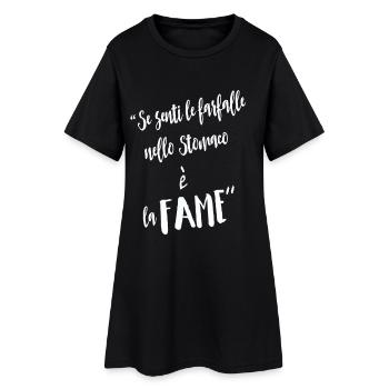 Si vous entendez les papillons - Robe T-shirt Femme - noir - Devant