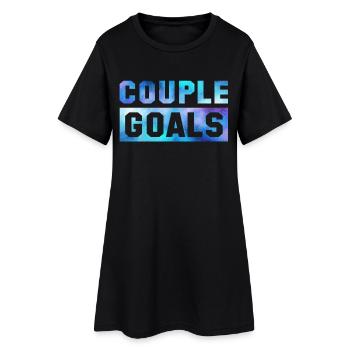 Couple Goals Couple Couple Relation Saint Valentin - Robe T-shirt Femme - noir - Devant