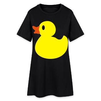 canard - Robe T-shirt Femme - noir - Devant