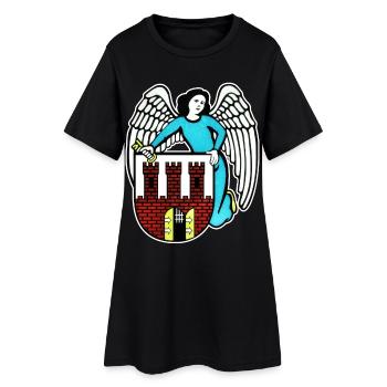 Toruń - Pologne - Robe T-shirt Femme - noir - Devant
