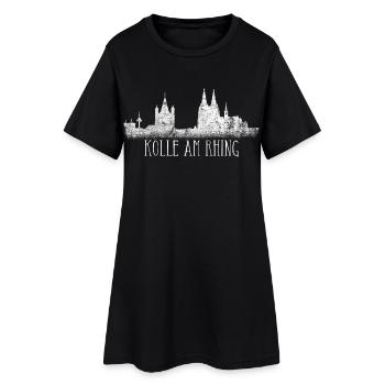 Cologne Skyline Kölle am Rhing Kölner Dom am Rhein - Robe T-shirt Femme - noir - Devant