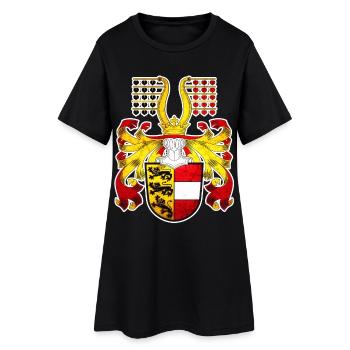 Carinthie - Robe T-shirt Femme - noir - Devant